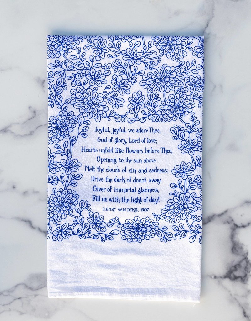 Joyful, Joyful We Adore Thee Hymn Tea Towel
