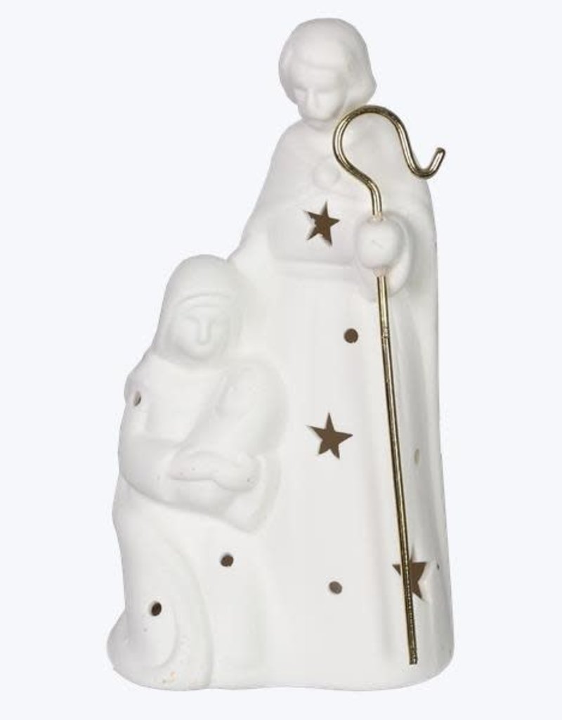 Ceramic Nativity Tabletop LED