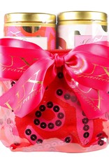 Valentine Gift Set- 3 oz candles and cosmetic pouch