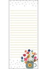 List Pad - Cup of Flowers