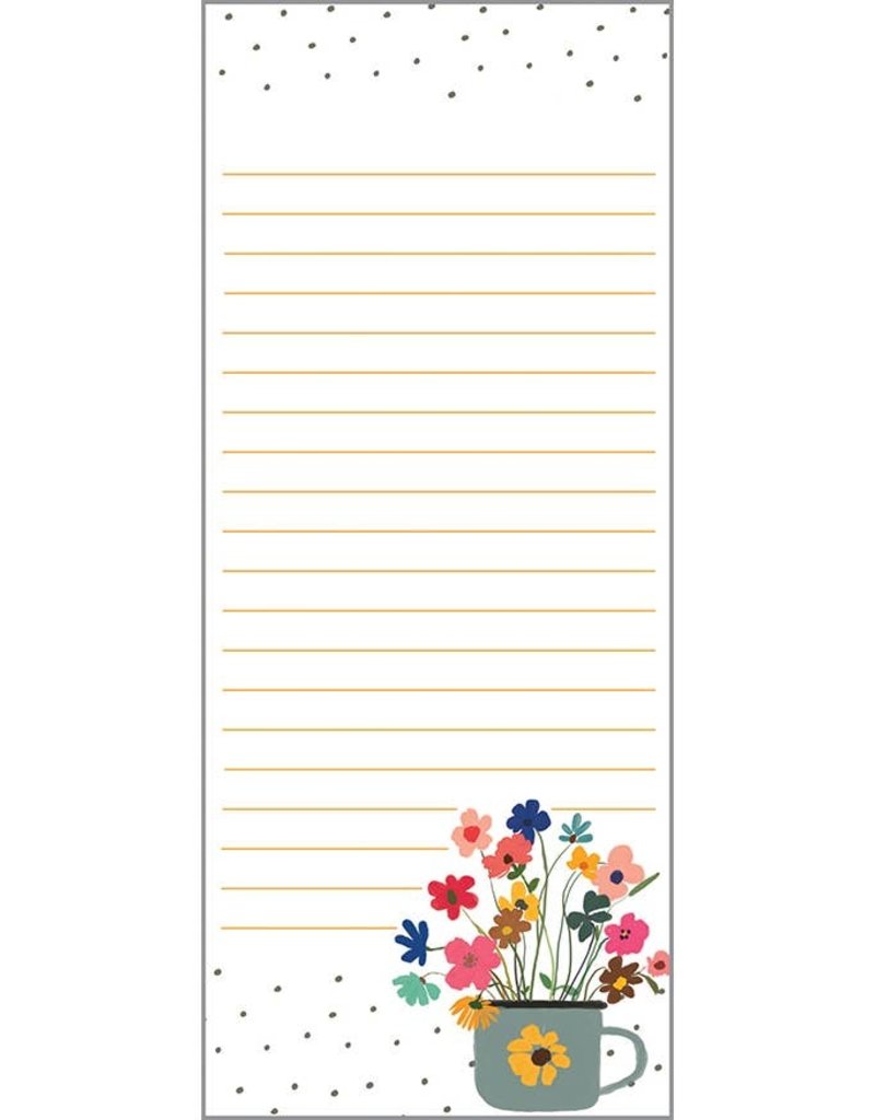 List Pad - Cup of Flowers