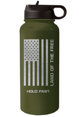 HOLD FAST 32 oz Stainless Steel Bottle Land Of The Free