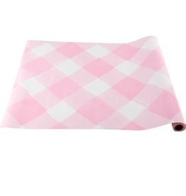 PINK GINGHAM TABLE RUNNER