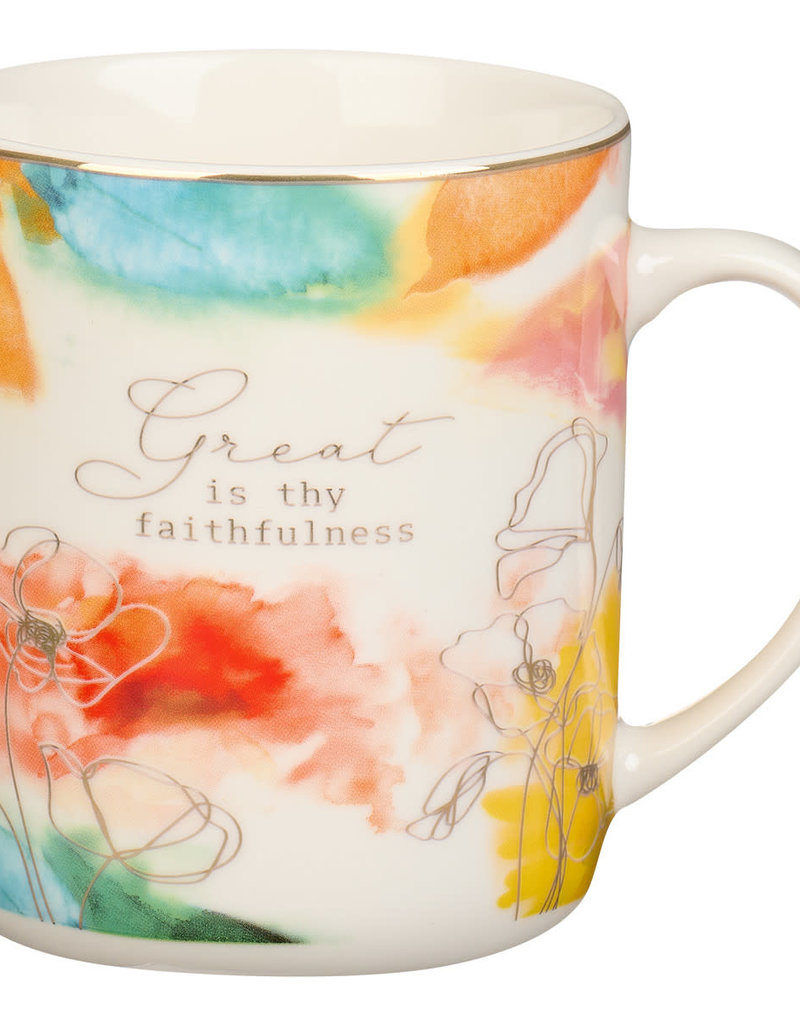 Faithfulness Pastel Meadow Ceramic Coffee Mug