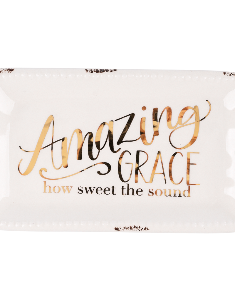 AMAZING GRACE HOW SWEET THE SOUND TRINKET TRAY