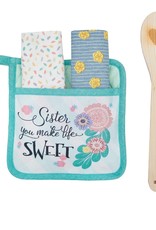 Sister Life Sweet Potholder Set