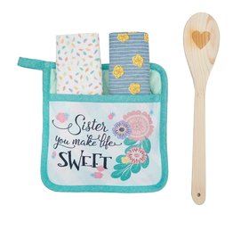 Sister Life Sweet Potholder Set