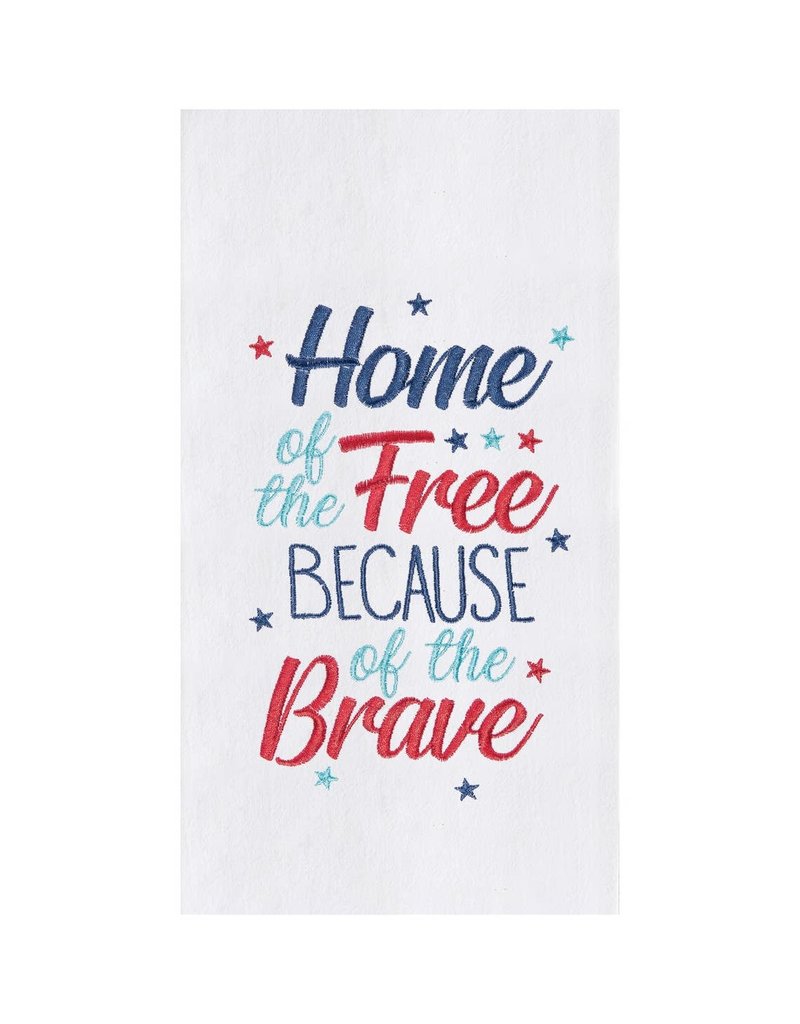 Home of The Free Patriotic Americana Kitchen Towel