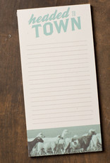 Headed To Town Notepad