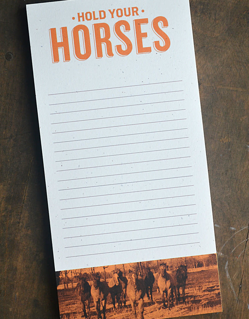 Hold Your Horses Notepad