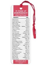 In Case of Emergency Bible Verses Bookmark