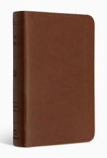ESV Pocket Bible--soft leather-look, chestnut