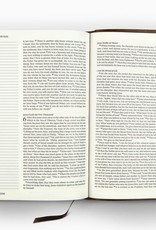 JOURNALING BIBLE,  SINGLE COLUMN, LARGE PRINT, Bonded Leather, Mocha