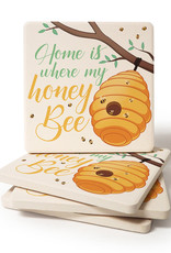 Honey Bee Coaster Set