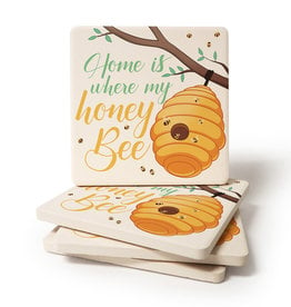 Honey Bee Coaster Set