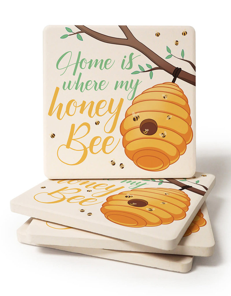 Honey Bee Coaster Set