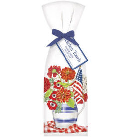 Patriotic Hydrangea Towel Set