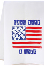 LAND THAT I LOVE FLAG FLOUR SACK TOWEL