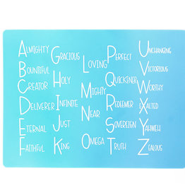 ABC's of God Placemat- blue