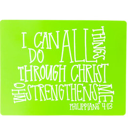 I can do all things Phil 4:13 Placemat- Green