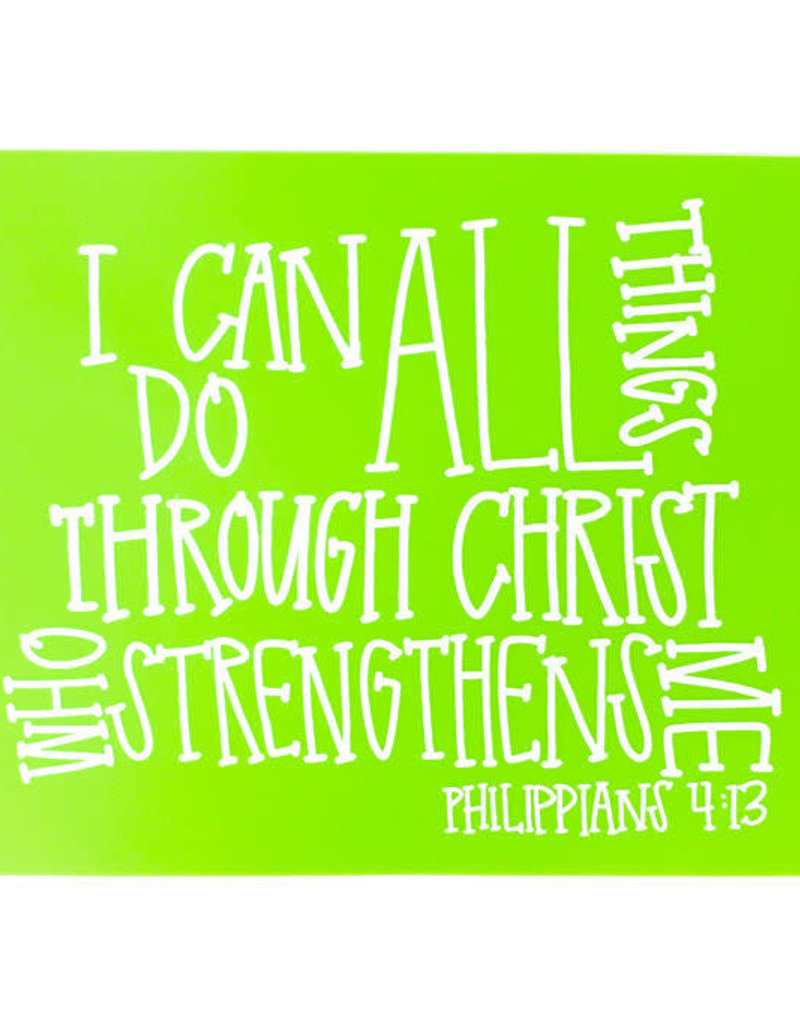 I can do all things Phil 4:13 Placemat- Green