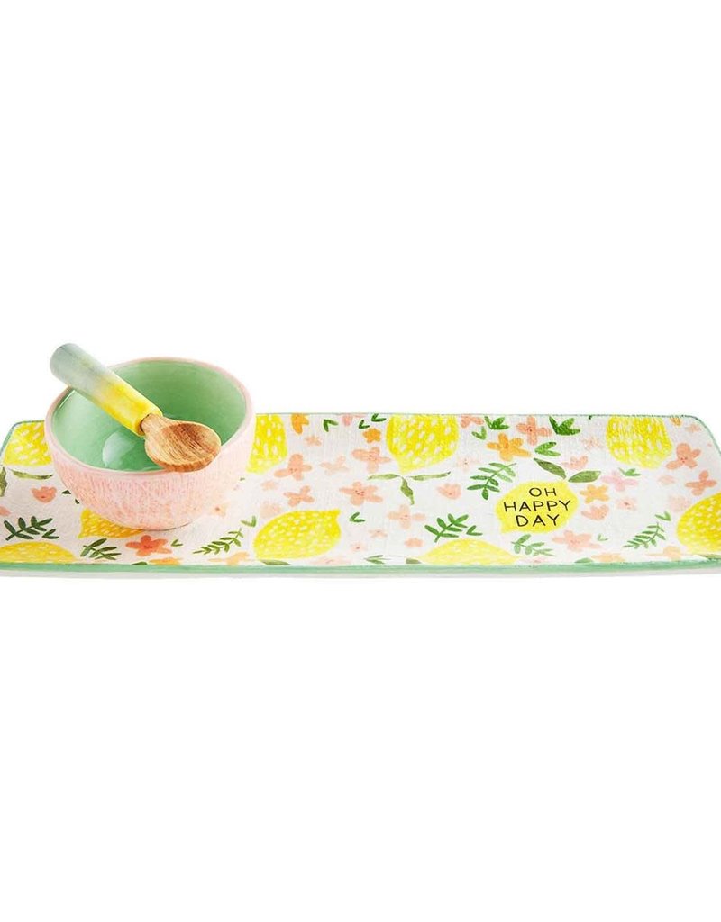 LEMON TRAY AND DIP SET