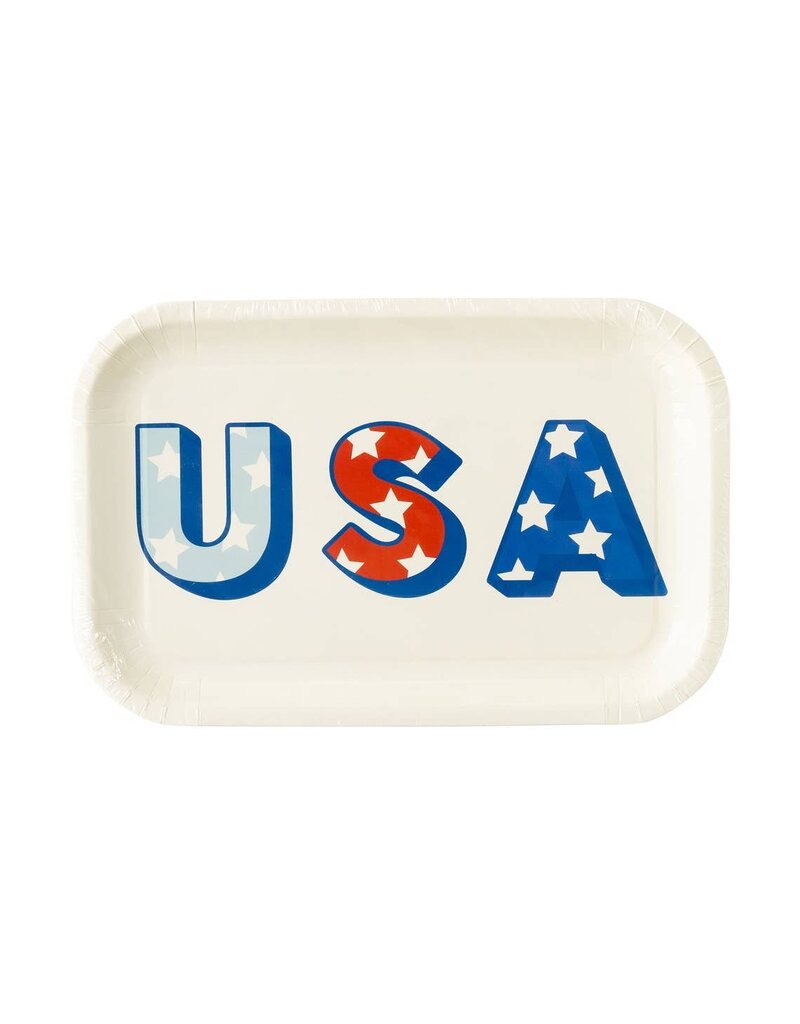 USA Shaped Paper Plate