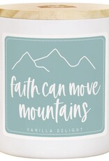 Faith Moves Mountains Candle- Vanilla Delight Scent