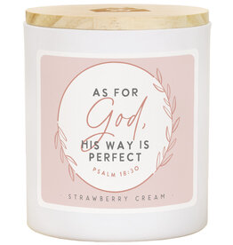 His Way is Perfect Candle- Strawberry Cream