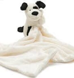 Jellycat Bashful Black & Cream Puppy Soother