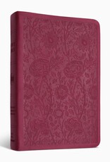 ESV Value Compact Bible  TruTone®, Raspberry, Floral Design