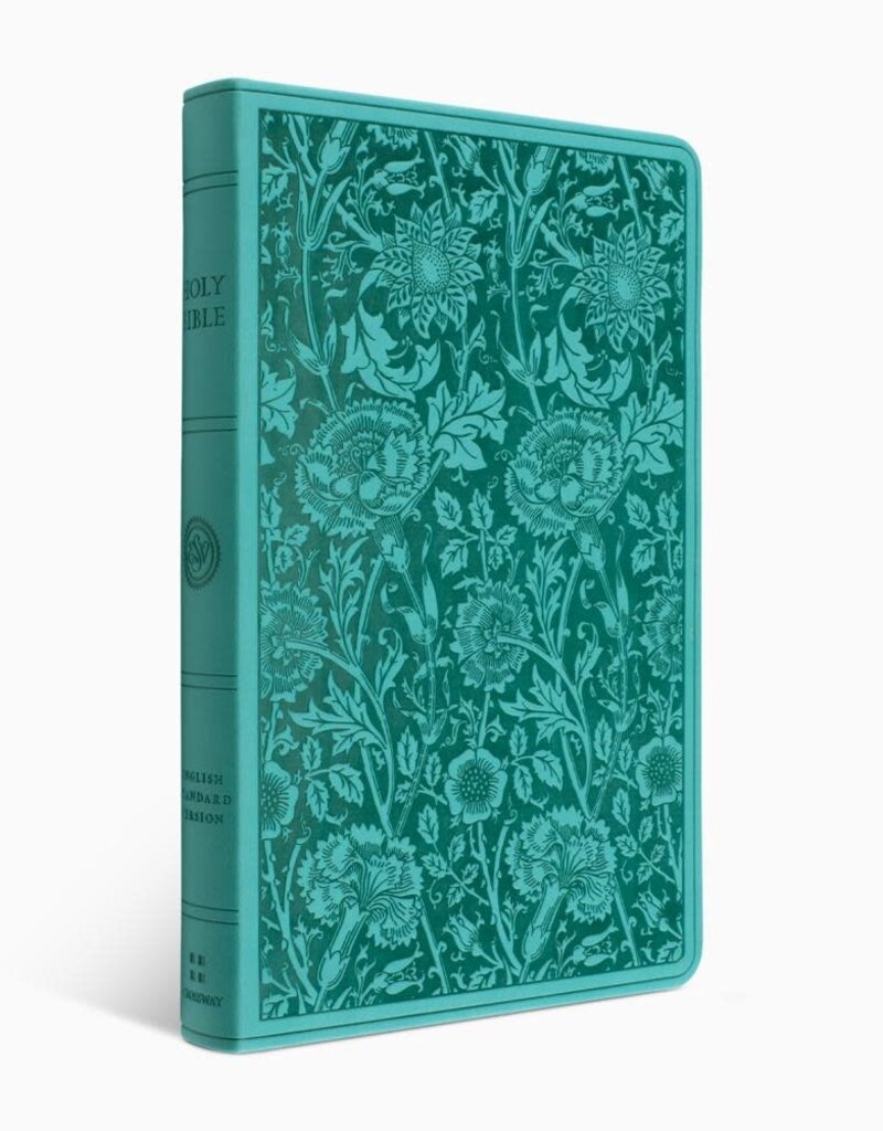 ESV Premium Gift Bible (TruTone, Teal, Floral Design) Imitation Leather