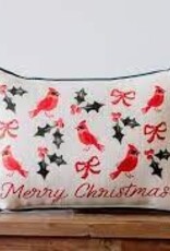 TOSSED MERRY CHRISTMAS PILLOW