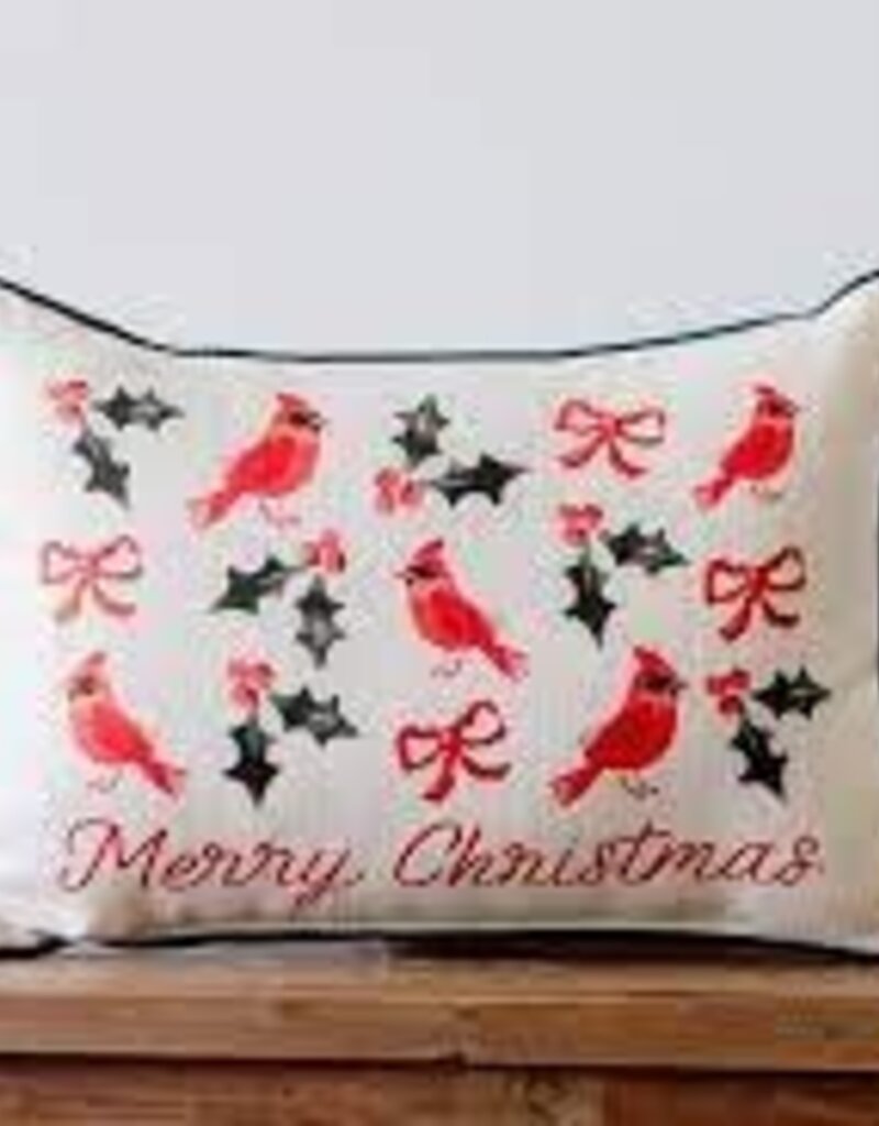 TOSSED MERRY CHRISTMAS PILLOW