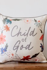 CHILD OF GOD DAISY WREATH PILLOW