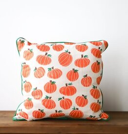 HANDPAINTED PUMPKIN PATTERN PILLOW