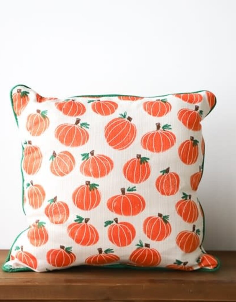 HANDPAINTED PUMPKIN PATTERN PILLOW