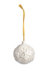 Ceramic Christmas Journey Nativity Ball Ornament