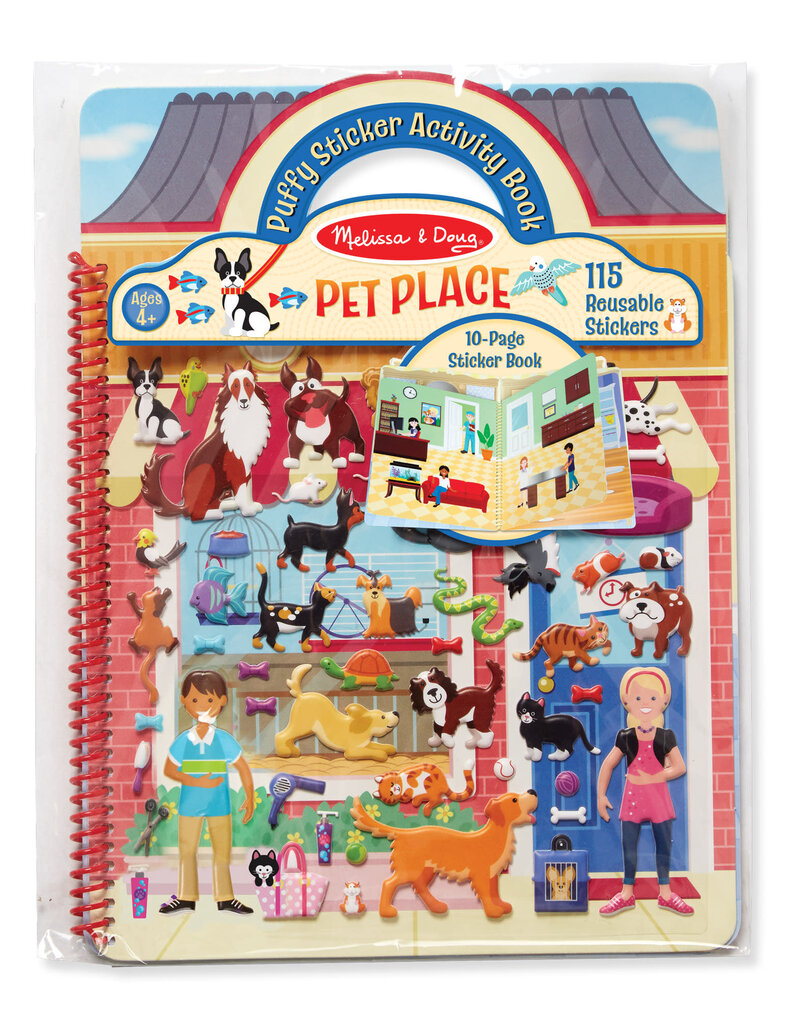 Melissa & Doug Puffy Sticker Activity Book - Pet Place