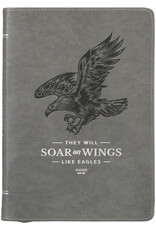 Wings Like Eagles  Faux Leather Journal with Zipper Closure - Isaiah 40:31