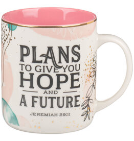 Plans to Give You Hope Muted Watercolor Ceramic Mug - Jeremiah 29:11