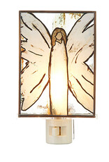 6" STAINED GLASS ANGEL NIGHT LIGHT