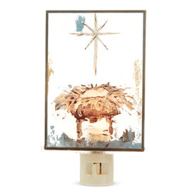 6.25" BABY JESUS IN MANGER NIGHT LIGHT