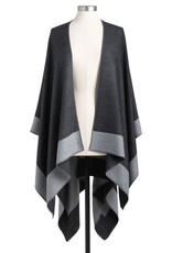 Reversible Kimono - Black and Gray