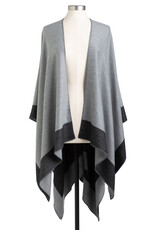 Reversible Kimono - Black and Gray