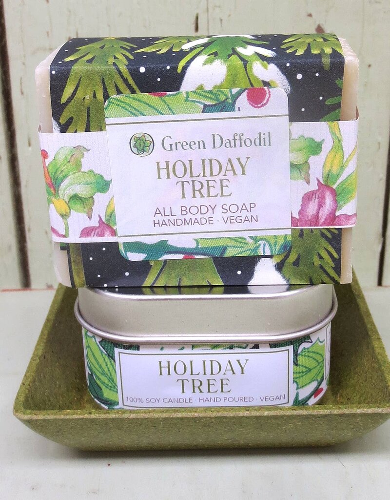Holiday Tree Candle & Soap Dish Kit