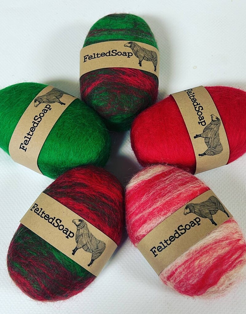 Felted Christmas Soap