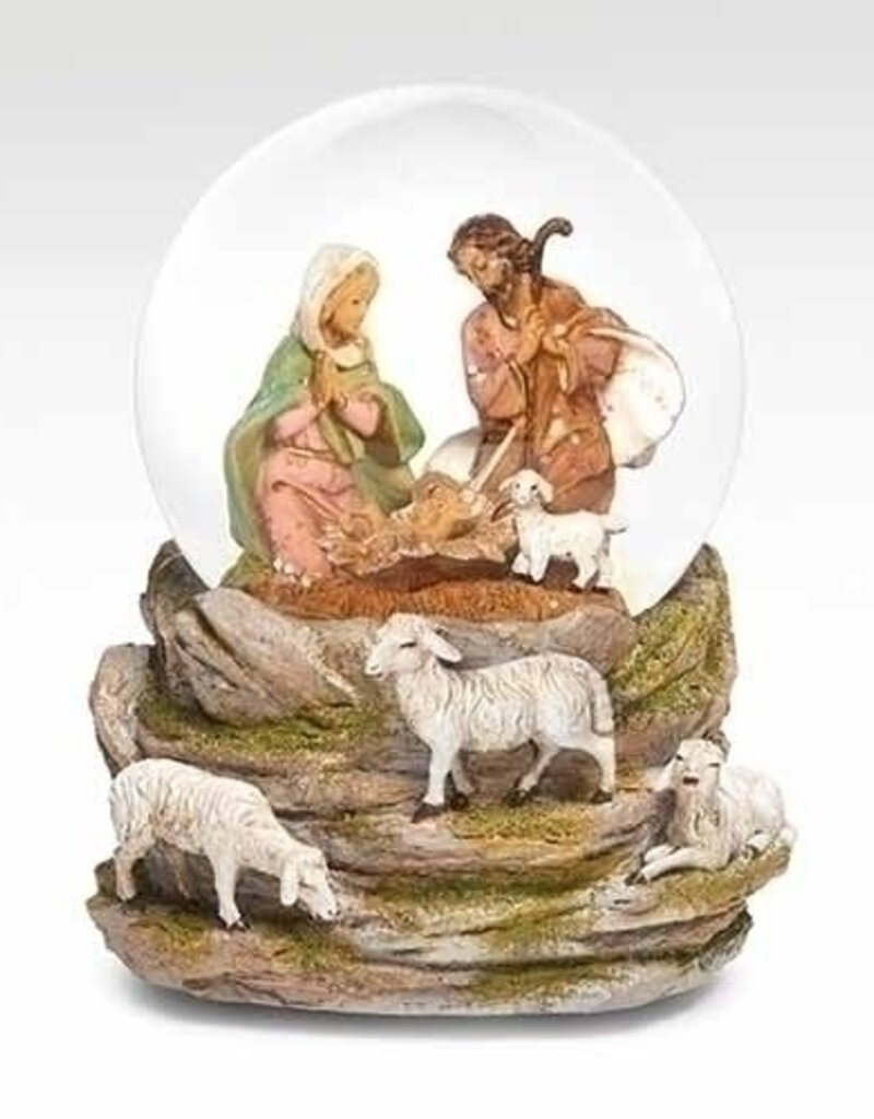 MUSICAL HOLY FAMILY DOME ; SHEEP BASE