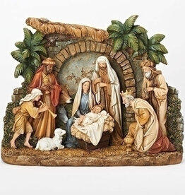 Slim Nativity with Facade