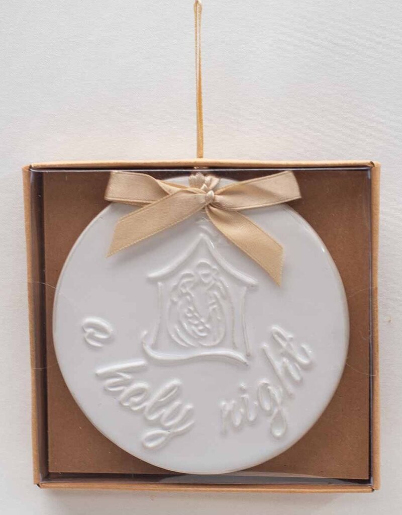 O Holy Night Embossed Ornament